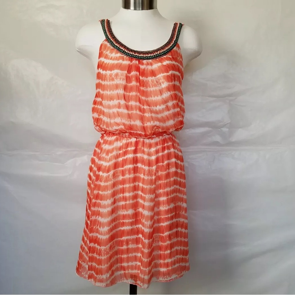 Three Pink Hearts Dress; size Large